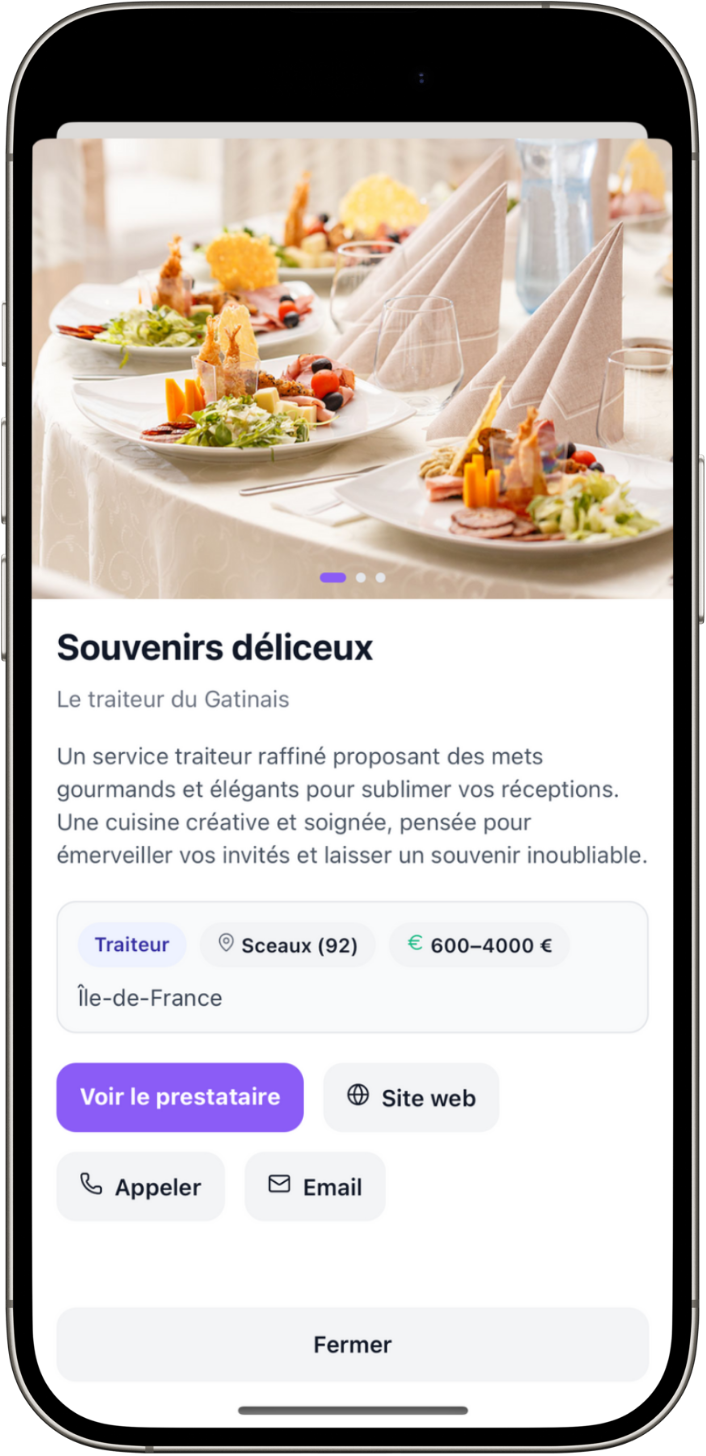 Prestataires partenaires